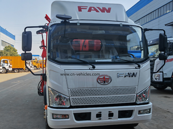 FAW Side Load Garbage Compactor Refuse Collection Truck 