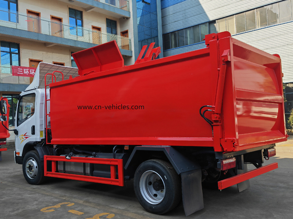 FAW Side Load Garbage Compactor Refuse Collection Truck 