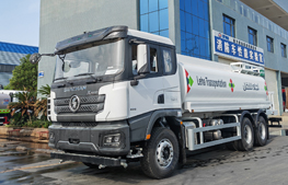 Chengli Special Automobile Co., Ltd produces the Shacman X3000 Water Tanker Sprinkler Bowser Truck on testing before delivering